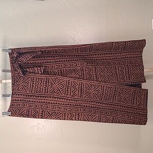 Homeland Authentics Vintage 90s African Print Wrap Skirt Large Made In USA